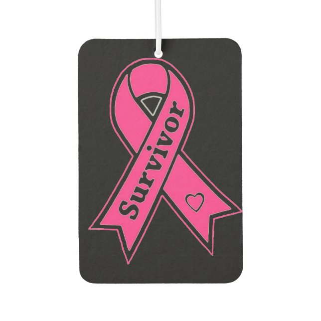 Breast Cancer Survivor Car Air Freshener (Front)