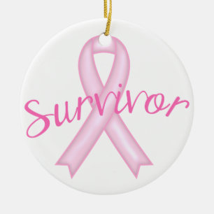 Breast Cancer Survivor Ceramic Tree Decoration