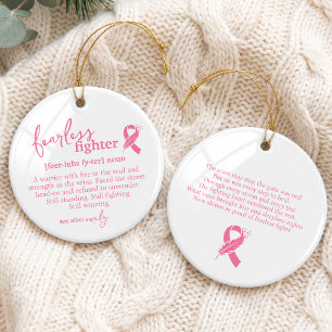 Breast Cancer Survivor Ceramic Tree Decoration