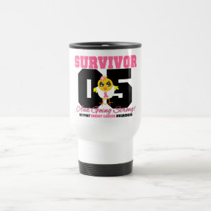 Breast Cancer Survivor Chick 05 Years Travel Mug