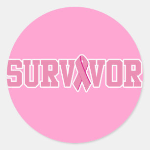 Breast Cancer Survivor Classic Round Sticker