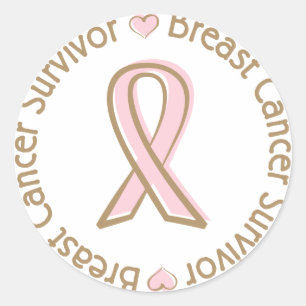 Breast Cancer Survivor Classic Round Sticker
