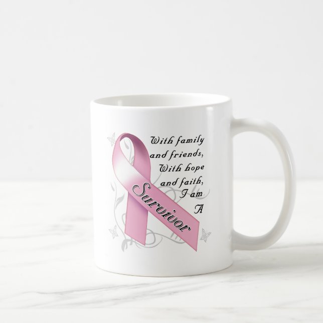 Breast Cancer Survivor Coffee Mug (Right)