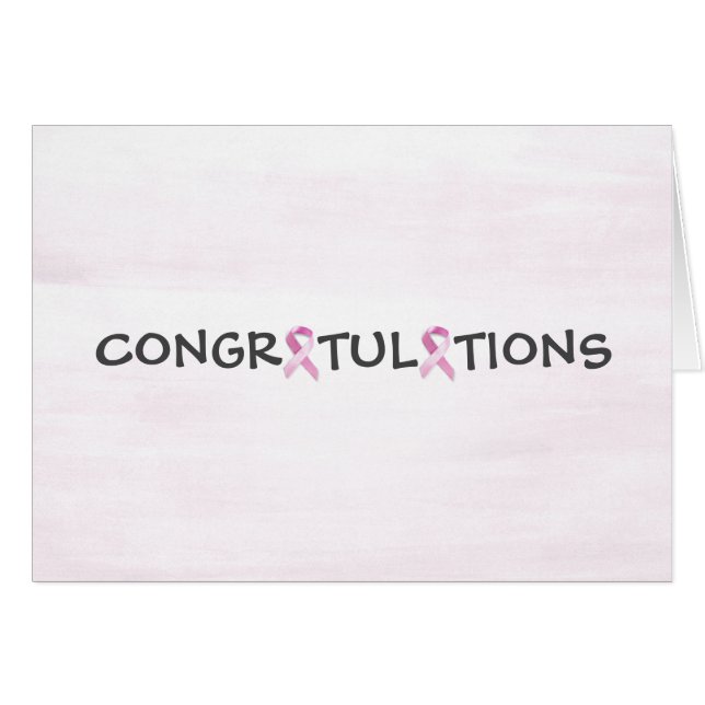 Breast Cancer Survivor Congratulations (Front Horizontal)