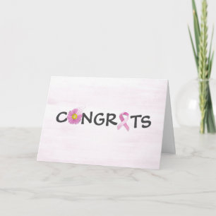 Breast Cancer Survivor Congratulations Card