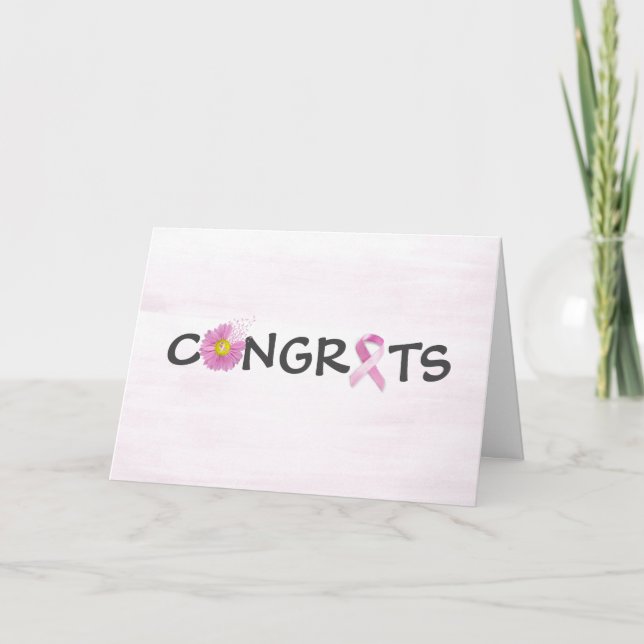 Breast Cancer Survivor Congratulations Card (Front)