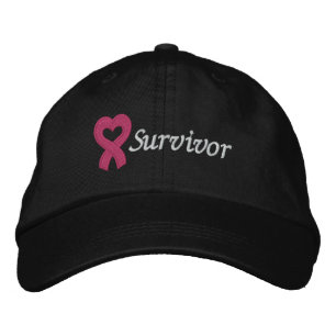 Breast Cancer Survivor Embroidered Hat