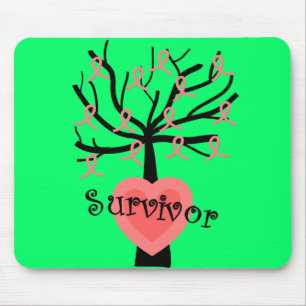 Breast Cancer Survivor Gifts--Unique Tree Design Mouse Mat