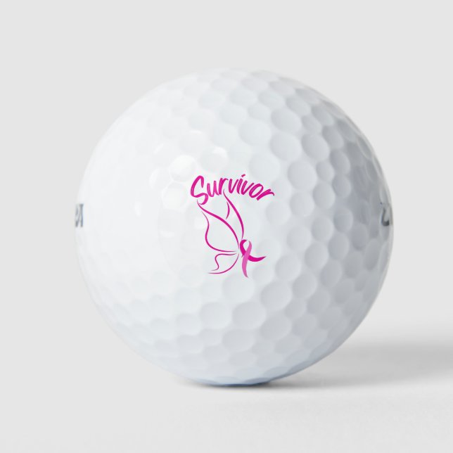 Breast Cancer Survivor Golf Balls (Front)