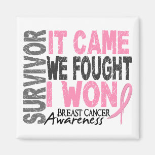 Breast Cancer Survivor It Came We Fought I Won Magnet