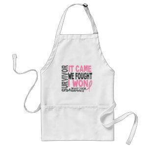 Breast Cancer Survivor It Came We Fought I Won Standard Apron
