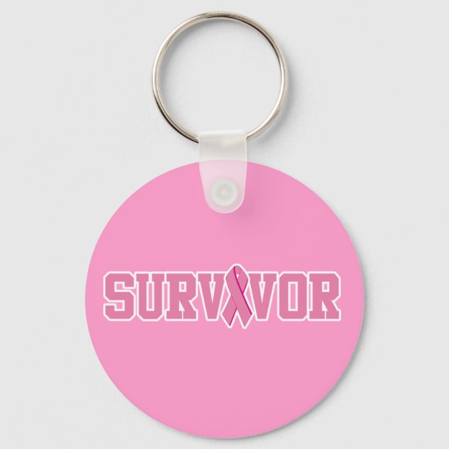 Breast Cancer Survivor  Key Ring (Front)
