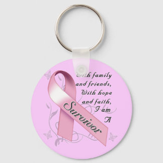 Breast Cancer Survivor Key Ring