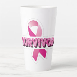Breast Cancer Survivor Latte Mug