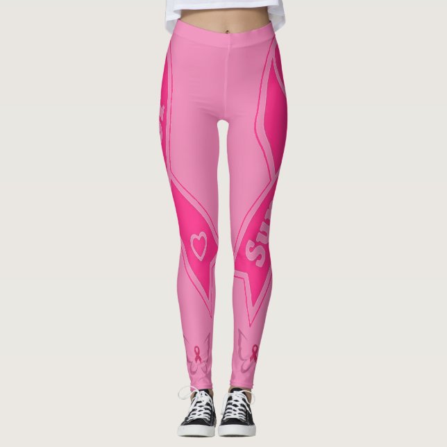 Breast Cancer Survivor Leggings (Front)