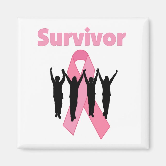 Breast Cancer Survivor Magnet (Front)