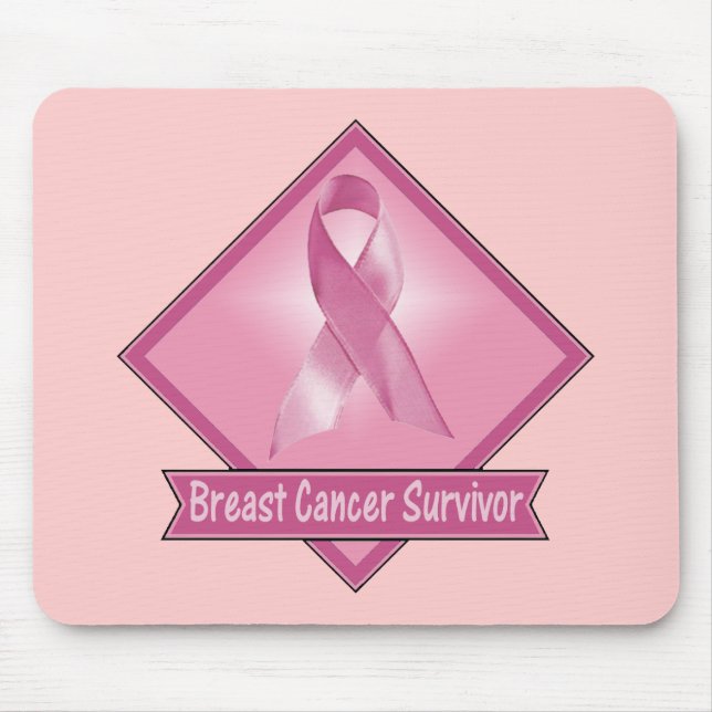 Breast Cancer Survivor Mouse Mat (Front)