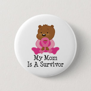 Breast Cancer Survivor Mum 6 Cm Round Badge
