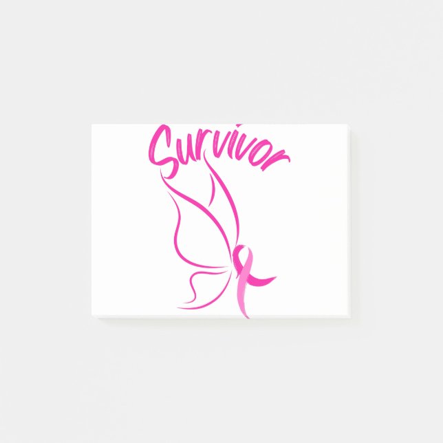 Breast Cancer Survivor Post-it Notes (Front)