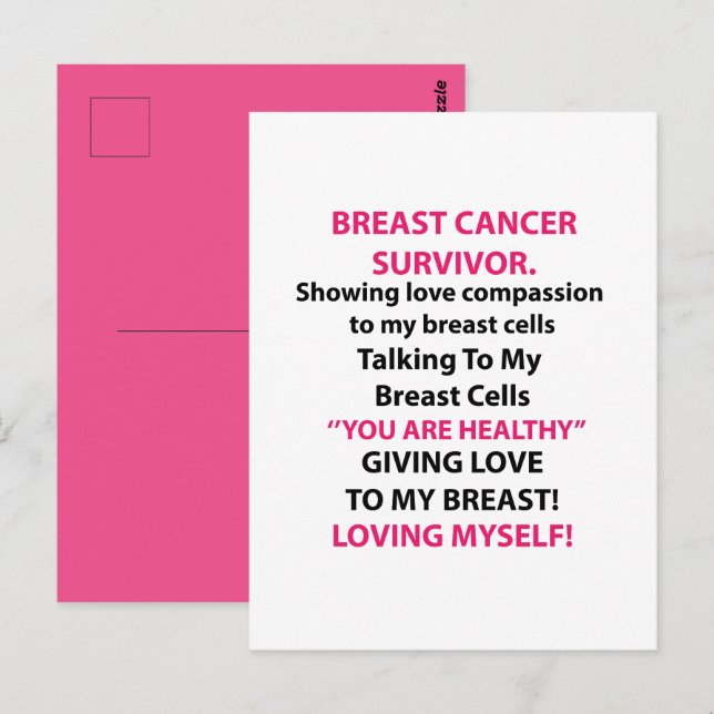 Breast Cancer Survivor Postcard (Front/Back)