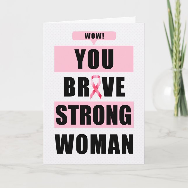 Breast Cancer Survivor Remission Congratulations Card (Front)