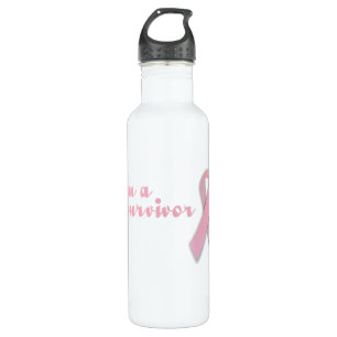 Breast Cancer Survivor Ribbon 710 Ml Water Bottle