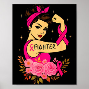 Breast Cancer Survivor Rosie Riveter Nk Awareness Poster