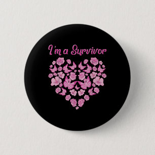 Breast Cancer Survivor Shirts For Women Im A Survi 6 Cm Round Badge