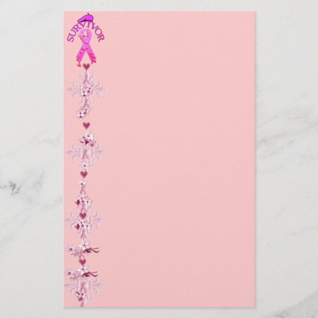 Breast Cancer Survivor Stationery (Front)