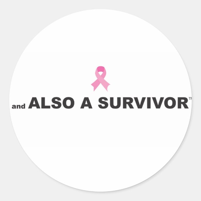 Breast Cancer Survivor Sticker (Front)