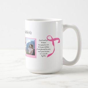 Breast Cancer Survivor Three Photo Collage Mug