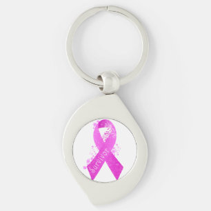 Breast Cancer Survivor Vintage Key Ring