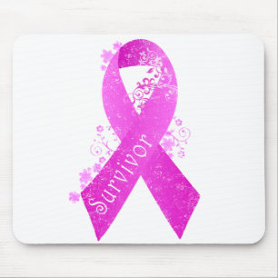 Breast Cancer Survivor Vintage Mouse Mat