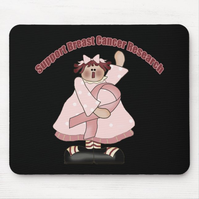 Breast Cancer T-shirts and Gifts For Her Mouse Mat (Front)
