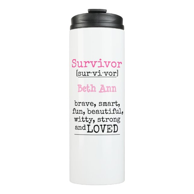 Breast Cancer Thermal Tumbler (Front)