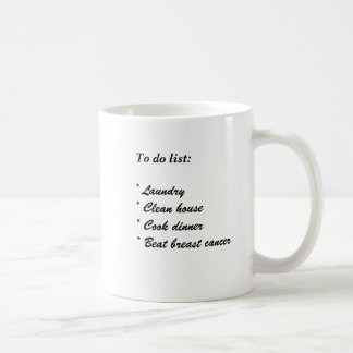 Breast cancer to-do mug