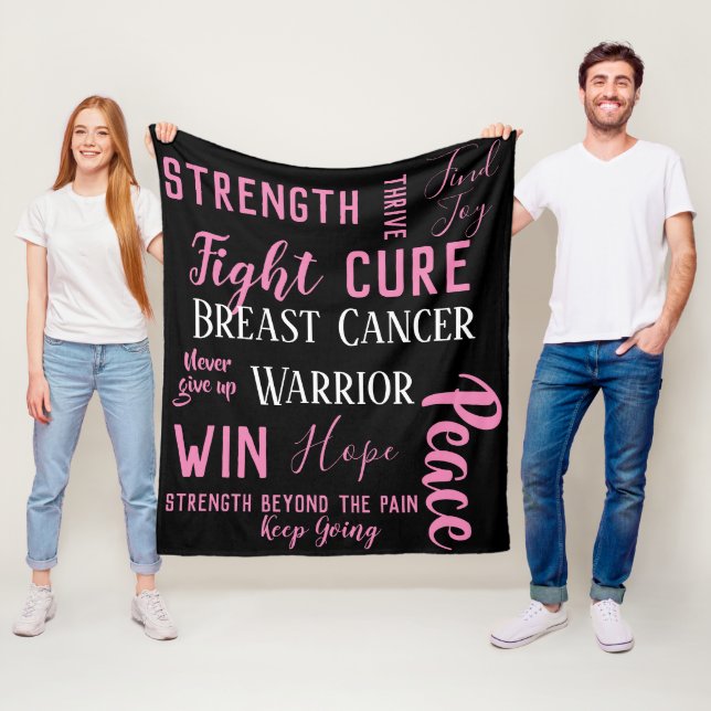 Breast Cancer Warrior blanket (In Situ)