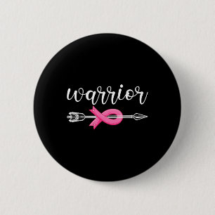 Breast Cancer Warrior Breast Cancer Awareness 6 Cm Round Badge