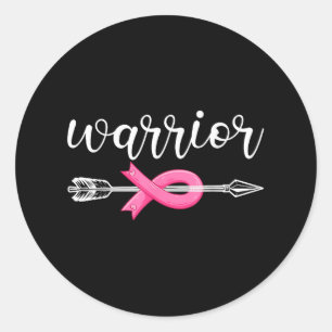 Breast Cancer Warrior Breast Cancer Awareness Classic Round Sticker