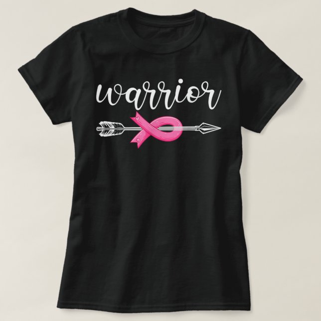 Breast Cancer Warrior Breast Cancer Awareness T-Shirt (Design Front)