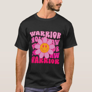 Breast Cancer Warrior Flower Pink Ribbon  T-Shirt