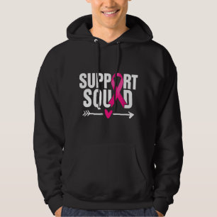 Breast Cancer Warrior Support Squad Breast Cancer  Hoodie