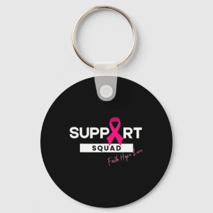 Breast Cancer Warrior Support Squad Breast Cancer  Key Ring