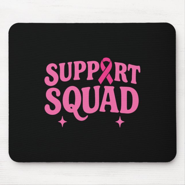 Breast Cancer Warrior Support Squad Breast Cancer  Mouse Mat (Front)