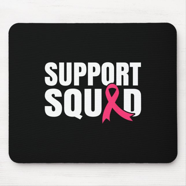 Breast Cancer Warrior Support Squad Breast Cancer  Mouse Mat (Front)