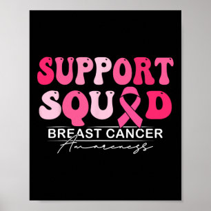 Breast Cancer Warrior Support Squad Breast Cancer Poster