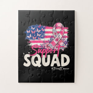 Breast Cancer Warrior Support Squad Jigsaw Puzzle