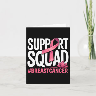Breast Cancer Warrior Support Squad Pink Ribbon Wo Card