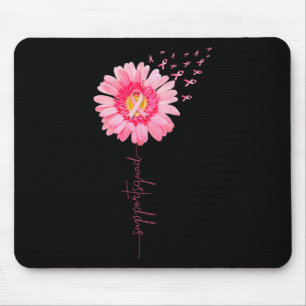 Breast Cancer Warrior Support Squad Sunflower Pink Mouse Mat