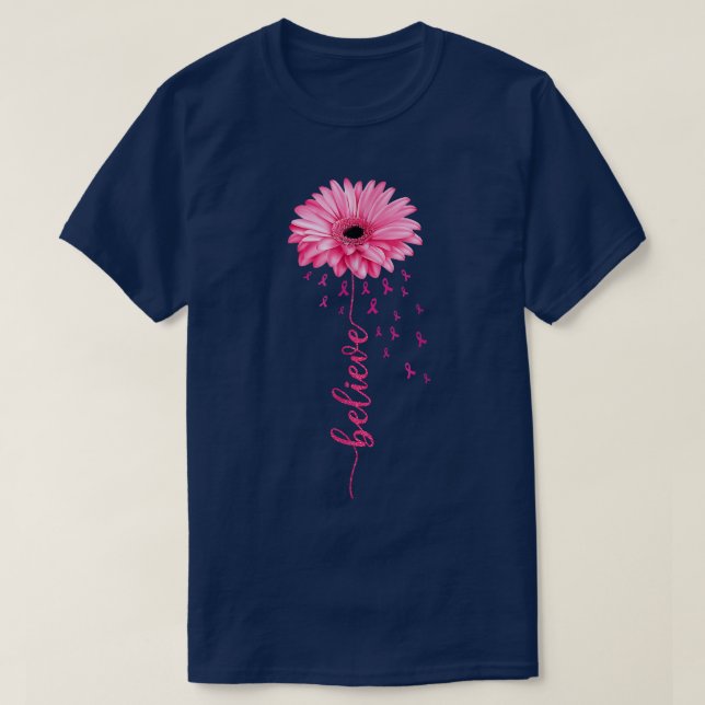 Breast Cancer Warrior TShirt Awareness Tee Support (Design Front)